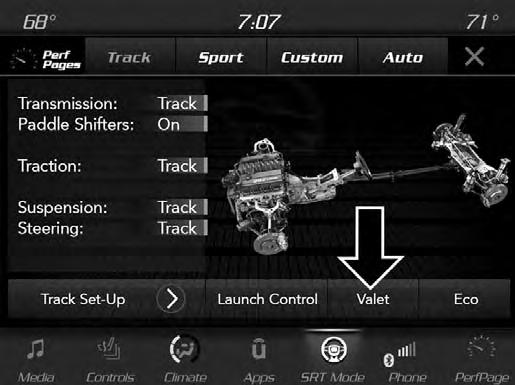 The Shift Light RPM Set-Up allows you to set the shift light to actuate for gears 1, 2, 3, 4, and 5-8.