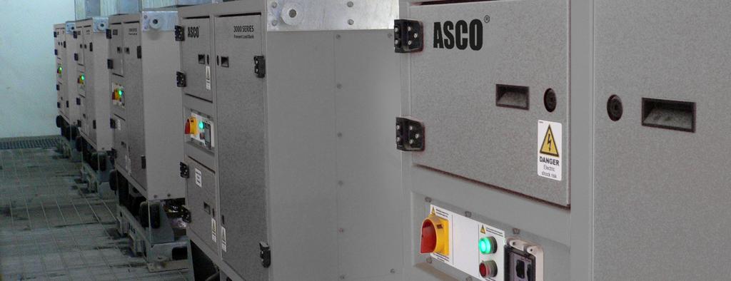 Photo courtesy of ASCO Power Technologies require verification of load carrying capabilities, the ability to replicate running over long periods of time to assess fuel or energy consumption, develop