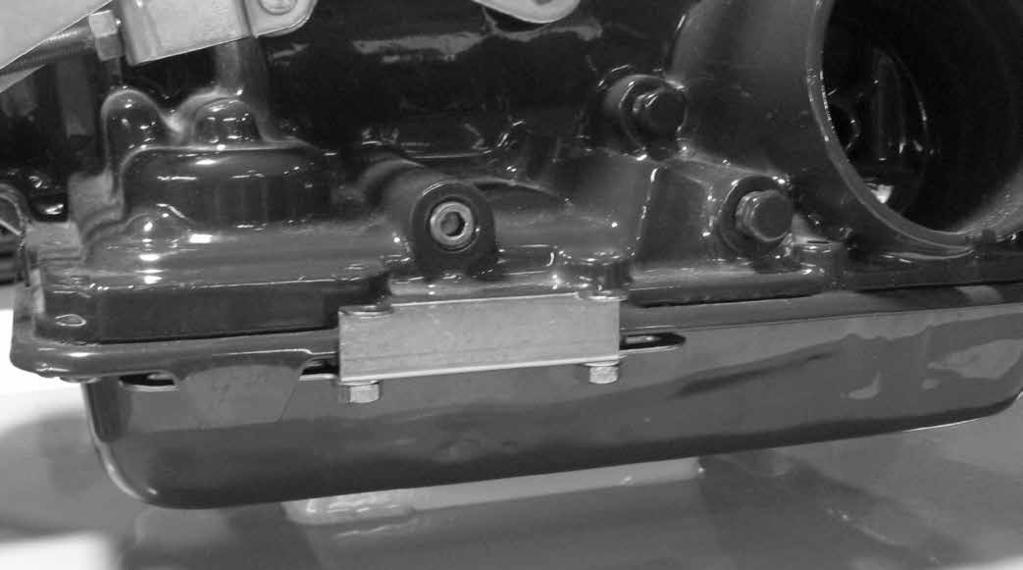 Step 2: Both standard (5/16"-18 x 1-1/4") and metric (M8 x 30mm) transmission pan bolts are provided for mounting the adjustable cable mounting bracket, and for mounting the sensor bracket directly