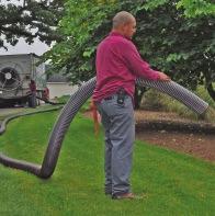 Easy Slide Helix Rigid helix design protects hose tube from cover wear, and allows hose to slide easily over rough surfaces. Easy-to-handle. Transparent Construction See-the-flow.