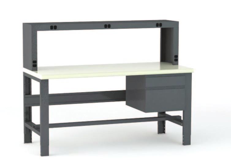 Shop Equipment Specialty benches Electronics Bench This bench combines the convenience of a riser with the electrical