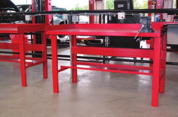Shop Equipment work Benches All work benches include a steel