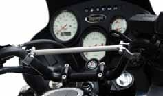 040-0604 Handlebar Risers - Upright and relaxed riding position - Less strain on shoulders and wrists - Better handling of the motorbike - Polished aluminium - For sport bikes: