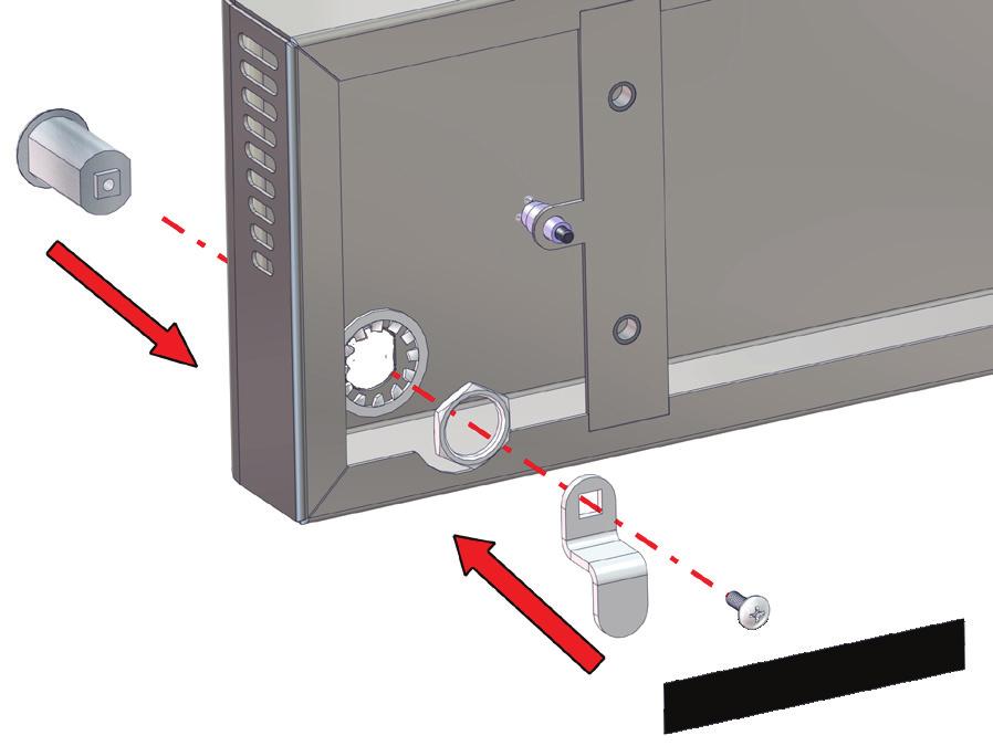 Overlay-Cam Lock Location - Left Hand Figure 9: Detach Cam Lock