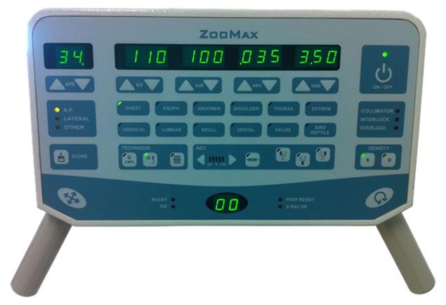 ZooMax HF Veterinary Generator Specifications ZooMax 425 HF ZooMax 550 HF ZooMax 650 HF ZooMax SE kw 30 kw 40 kw 50 kw 30 kw Maximum ma 300 ma @ 100 kv 400 ma @ 65 kv 400 ma @ 100 kv 500 ma @ 80 kv