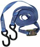 214 800-888-5072 MillSupply.com 400lb Work Load Limit 84-105 - 20 Pull Strap, 1 Wide with S Hooks, with 4 ft. fixed end 8L-4242-15 Ratchet Strap, 1 Wide with S Hooks with 1 ft.