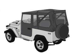 Installation Instructions Tigertop Includes 1-Piece Full Soft Doors Vehicle Application Toyota Land Cruiser FJ40 1964 1984 Part Number: 51443 www.bestop.com - We re here to help!