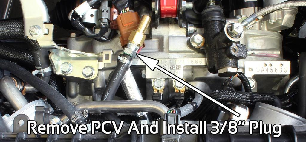 PCV Delete for Cars with Built Engines While we do not recommend this for street driven cars, some racecars may want to disconnect the PCV side of the system as this can lead to some oil vapors