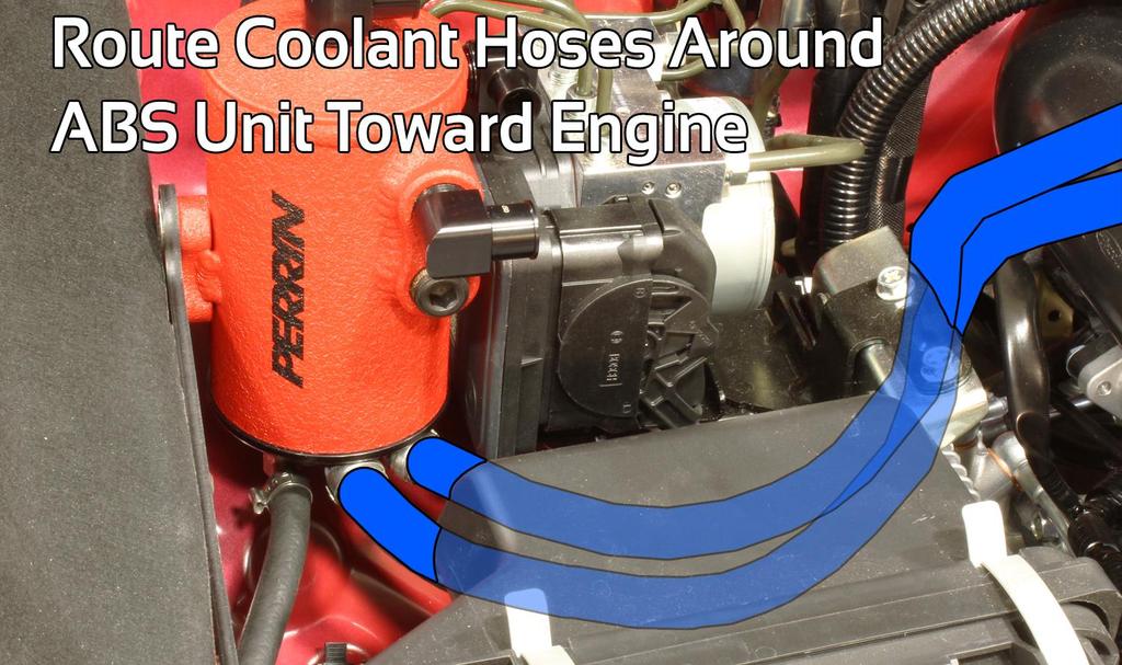 8. Coolant Feed Connections The coolant connection is necessary as it helps reduce water vapor and sludge that can build up in AOS.