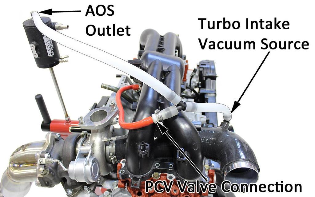 Above picture shows typical 08-14 WRX setup. Above diagram shows PCV valve removed from 2011+ WRX PCV junction. 9.