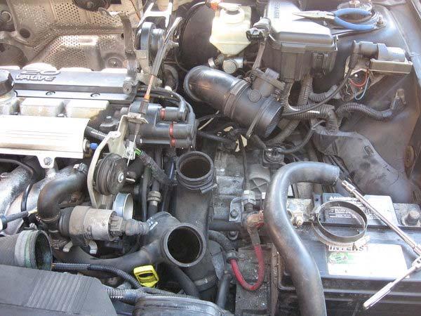 Removed turbo hoses and air box Now would be an excellent time to remove the throttle body and clean it if you have a throttle body gasket.