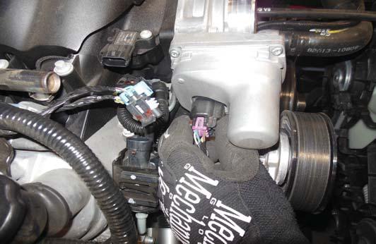 the throttle body on the right hand side of