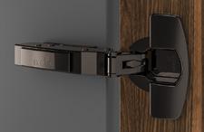 Fast assembly concealed hinge Sensys in obsidian