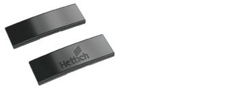 Fast assembly concealed hinge Accessories For Sensys Cover cap for Sensys hinge arm Can be used with Sensys hinges apart from 8657i Embossed with Hettich logo Cover caps with customised embossed or