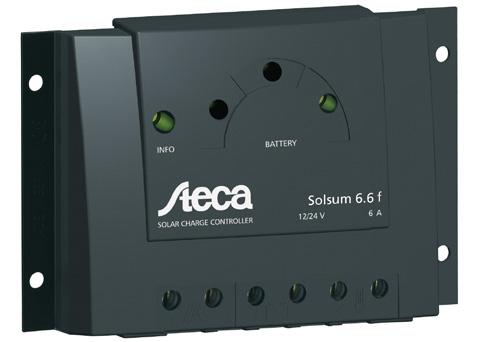 Steca Solsum Charge Controllers The Steca Solsum F-Line continues the huge success of one of the most used SHS controllers.
