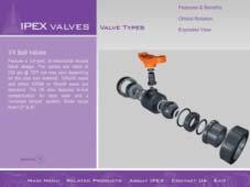 valve is installed in line. The VV is available in a True Union body design, in PVC with EPDM seals and PTFE gland packing.