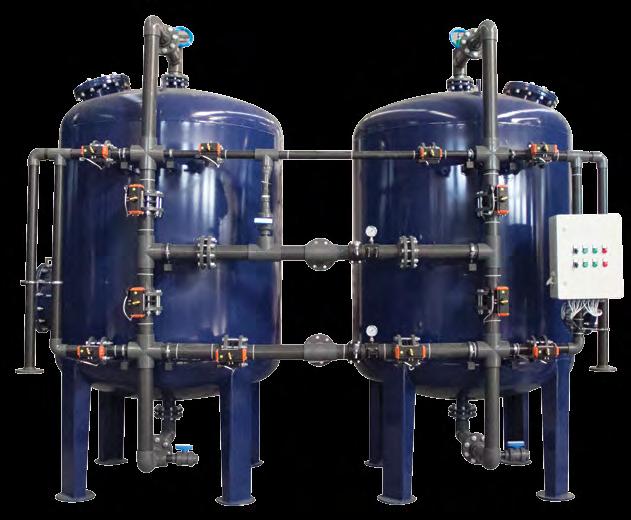 FACE PIPING SINGLE / DUPLEX SOFTENER WITH EPOXY PAINTED ST-37 TANK With Epoxy painted carbon steel tank (Optional Stainless steel tank) Aqualine brand cationic resin