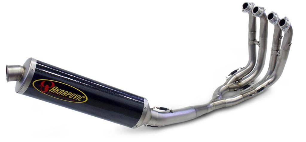 stainless steel (Racing Line) or titanium (Evolution Line) Exhaust