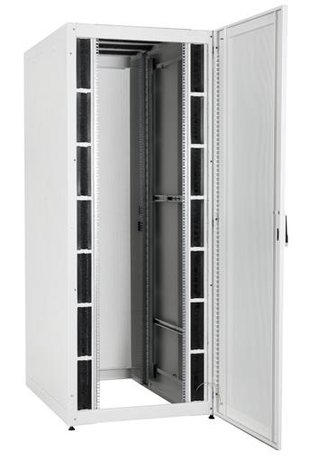 19 DATA CENTRE SOLUTIONS 19 SERVER CABINET Powder coating Standard color: RAL 7035, light gray, RAL9005, black Load capacity: 1000 kg Protection class: IP20 General features include a metal cabinet