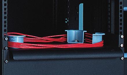Improves cable management. Speeds up cable dressing during installation and maintenance.