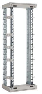 Plastic cable finger strips Simple, flexible cable guidance over the entire rack height. Secure transition of cable bundles of individual subassemblies from Zone 1 to Zone 3.