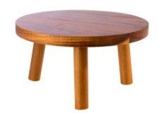 10cm buffet stand round, acacia wood