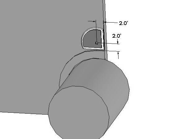 Install for John Deere 582 B A Figure 2 C Figure 1 1. The moisture discs (006-4641H) will both need to be cut on line A. (Figure 1) One disc will need to be cut on line B and one disc on line C. 2. The plastic pad (006-4641F) will also need to be cut 1/4" longer than the back of the disc.