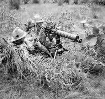 Shoot, Indirect In action in Burma, 1944 HMG HMG