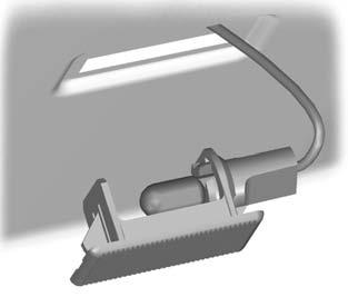 Lighting Luggage compartment lamp and footwell lamp 1. Carefully prise out the lamp. 2. Remove the bulb.
