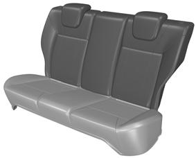 Seats Adjusting the height of the driver s seat REAR SEATS Folding the seatbacks down WARNING When folding the seatbacks down, take care not to get your fingers caught between the seatback and seat