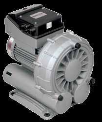 Variair Regenerative Blowers for Vacuum Patented intelligent variable speed controller 20:1 flow ratio Compact High performance Integrated inlet