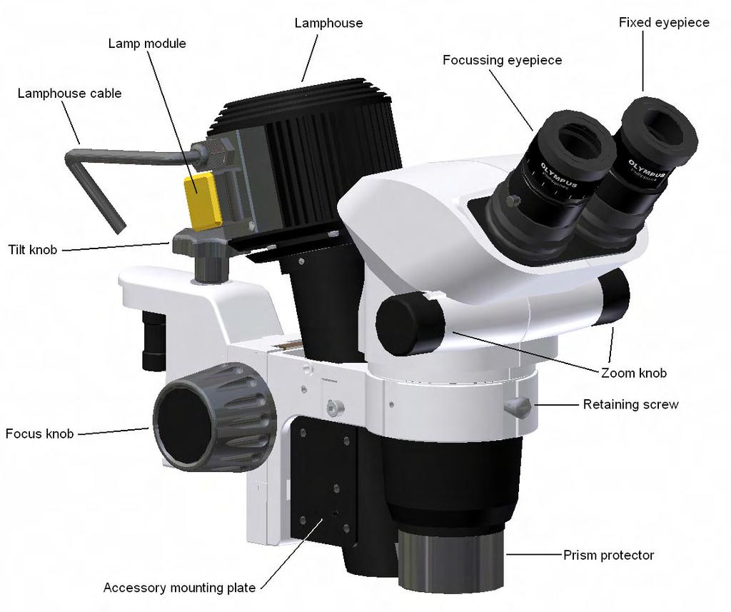 A good working knowledge of the microscope head assembly will be of great assistance in achieving and maintaining optimum optical and mechanical performance.