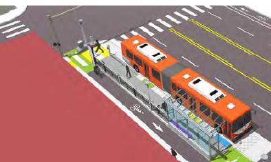 Other Improvements Project Features Queue jumps at key congested intersections to allow buses to move around cars Traffic signal