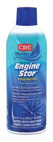Contains no silicone components that can harm oxygen sensors. 06002 11 oz. 12/cs Engine Stor Fogging Oil Protects marine engines during seasonal storage.