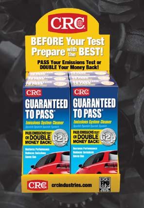 CRC Guaranteed To Pass removes harmful gums and varnish from carburetor and emission control components.