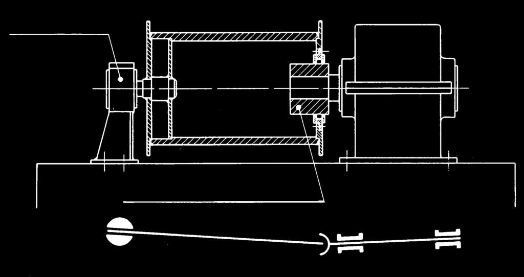 occurrence of high bending moments. Figure 4 shows the mounting of the barrel coupling in a lifting mechanism.