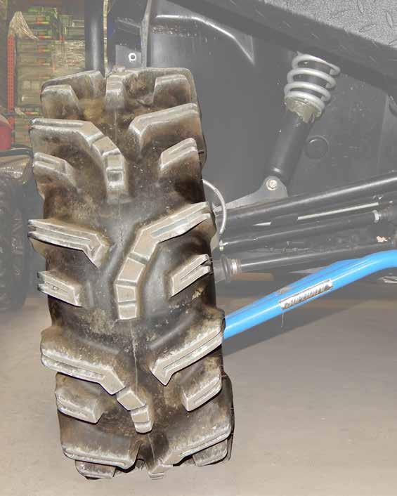 0 Positive Camber: tire leans out 0 Negative Camber: tire leans in (Passenger) (Passenger) Adjusting Camber: - Remove A-Arms from Frame and turn Pivot Blocks to adjust camber. Reinstall Arms.