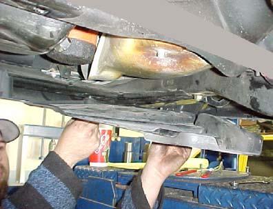 11) Re-install the skid plate and check all