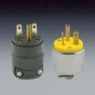 TYPE PLU CONNECTOR ANLE FLANED FLANED PLU INLET OUTLET 515PA 515PV 15A 125V, 2-POLE, 3-IRE ROUNDIN 5-15P 5-15R Commercial rade Yellow PVC 515PV 515CV hite PVC 515AN Yellow and Steel Armored 515PA