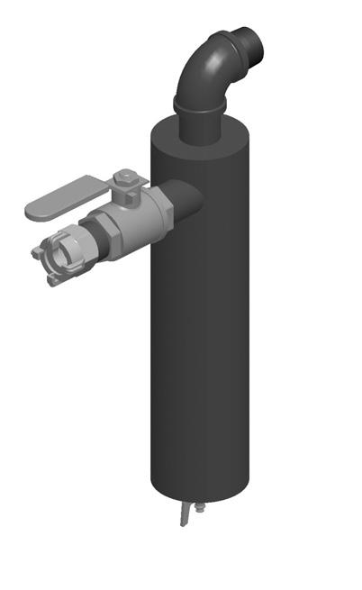 OPTIONAL ACCESSORIES Figure 7: 1-1/2 Extractor Abrasive Blasting Pot Moisture Separator 6 1 5 4 3 2 Item # Part # Description Fig.