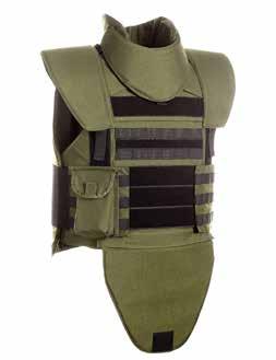 Molle Webbing System on left and right side Front pocket for storage Maximum coverage area Ouer Shell made of Cordura or Nomex Spacer mesh in side Front, rear torso protection 4 point adjustment