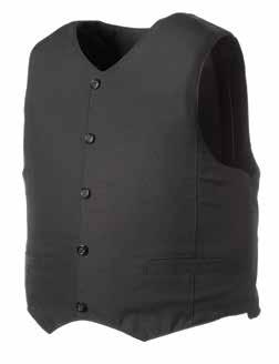 Suit compatibile vest Available wide range of materials Front, rear and side torso protection