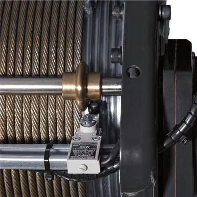 2 hoist speeds for greater precision. Motor cooling increased by 30 % (tunnel effect).