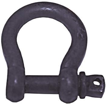 16 - Shackles - Steel Yellow Pin Rated Shackles Forged steel US type hot dipped galvanised shackles with a yellow pin.
