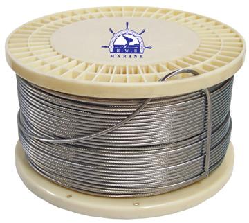 R4064 316 3/16" 305 2132 ire Rope - Stainless Steel 7 X 7 Semi-Flexible 7 x 7 semi-flexible wire is ideal for balustrading wire.