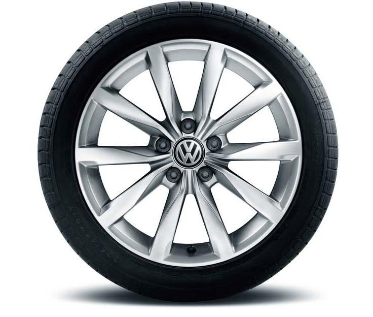 5J x 16 ET 46 Tyres: 205/55 R16 STANDARD ON HIGHLINE 17" Dijon alloy wheels 7J x 17 Tyres:
