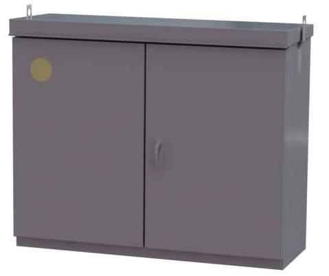 PAD MOUNT METERED DOUBLE DOOR DISTRIBUTION PANEL 60-200A ADPD M MAIN CONTROLS CABINET BREAKER PANEL Open Space For Future Controls WIREWAY WIREWAY Features/Specifications: Marine grade aluminum