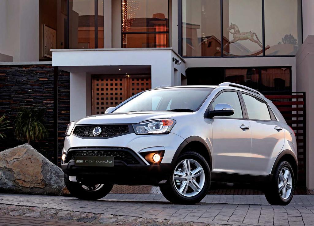 The new Korando features trendy new styling inside and out: an exciting compact