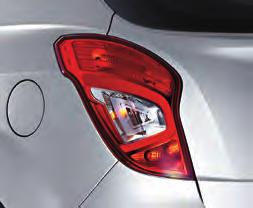 The sporty rear spoiler features a high-mounted, high-visibility LED stop lamp