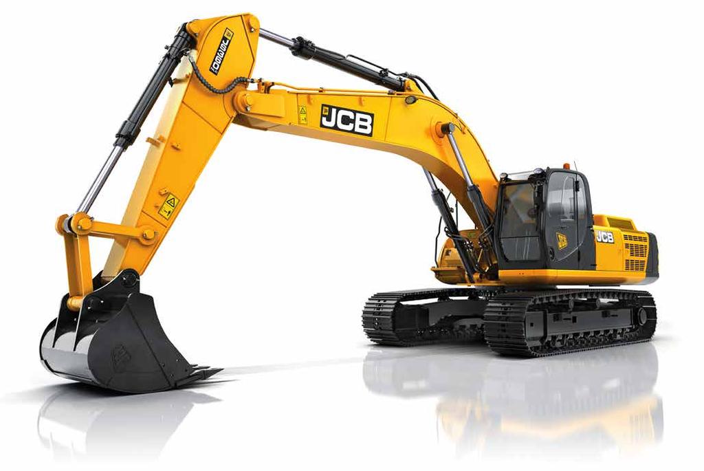 JS330/360 TRACKED EXCAVATOR. 4. Excellent visibility A large laminated glass roof window gives the JS330/360 optimum visibility for working at height. 1.